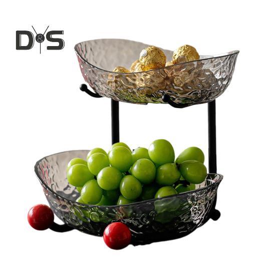2-х/3-х уровневый поднос для фруктов, пластиковая фруктовая чаша с металлической подставкой, кухонный держатель для фруктов, сервировочный поднос для еды, кексов, десертов Dual Layer серый
2-х/3-х уровневый поднос для фруктов, пластиковая фруктовая чаша с металлической подставкой, кухонный держатель для фруктов, сервировочный поднос для еды, кексов, десертов Dual Layer серый