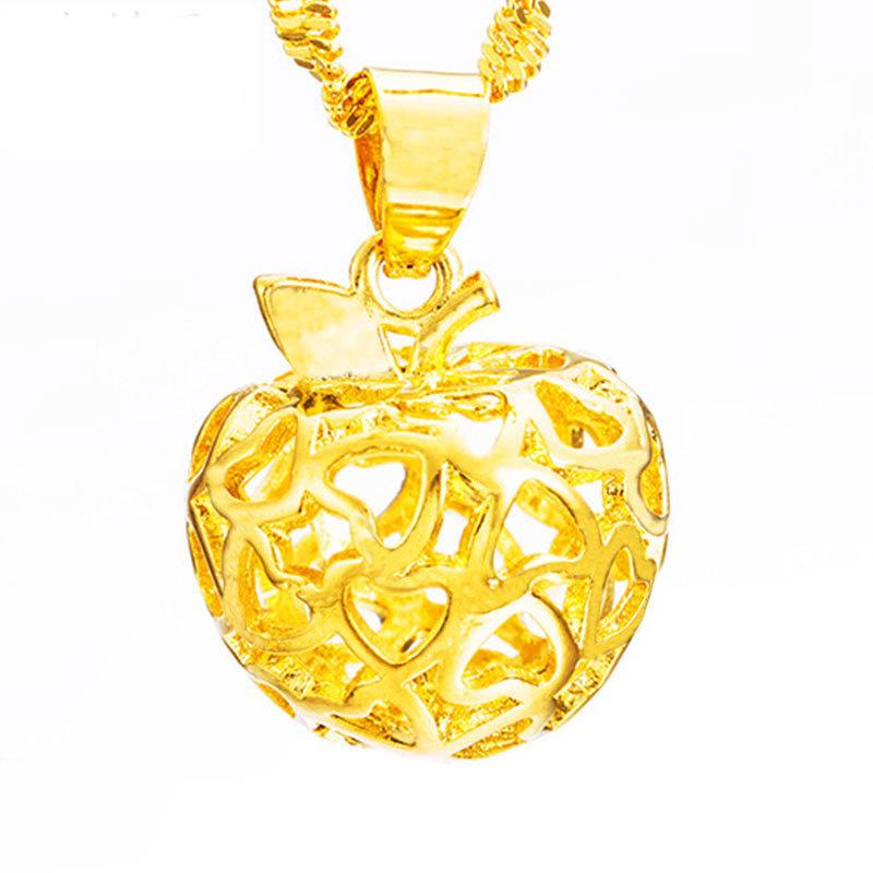 Gold-Plated Heart-Shaped Apple Pendant Necklace - Christmas Gift
Gold-Plated Heart-Shaped Apple Pendant Necklace - Christmas Gift