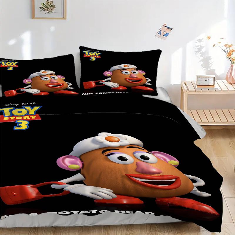 3pcs Mrs. Potato Head Toy Story Bedding Set - 1 Soft Quilt Cover + 2 Pillowcases, Machine Washable - Suitable for All Seasons, Perfect Gift for F 135x200cm
3pcs Mrs. Potato Head Toy Story Bedding Set - 1 Soft Quilt Cover + 2 Pillowcases, Machine Washable - Suitable for All Seasons, Perfect Gift for F 135x200cm
