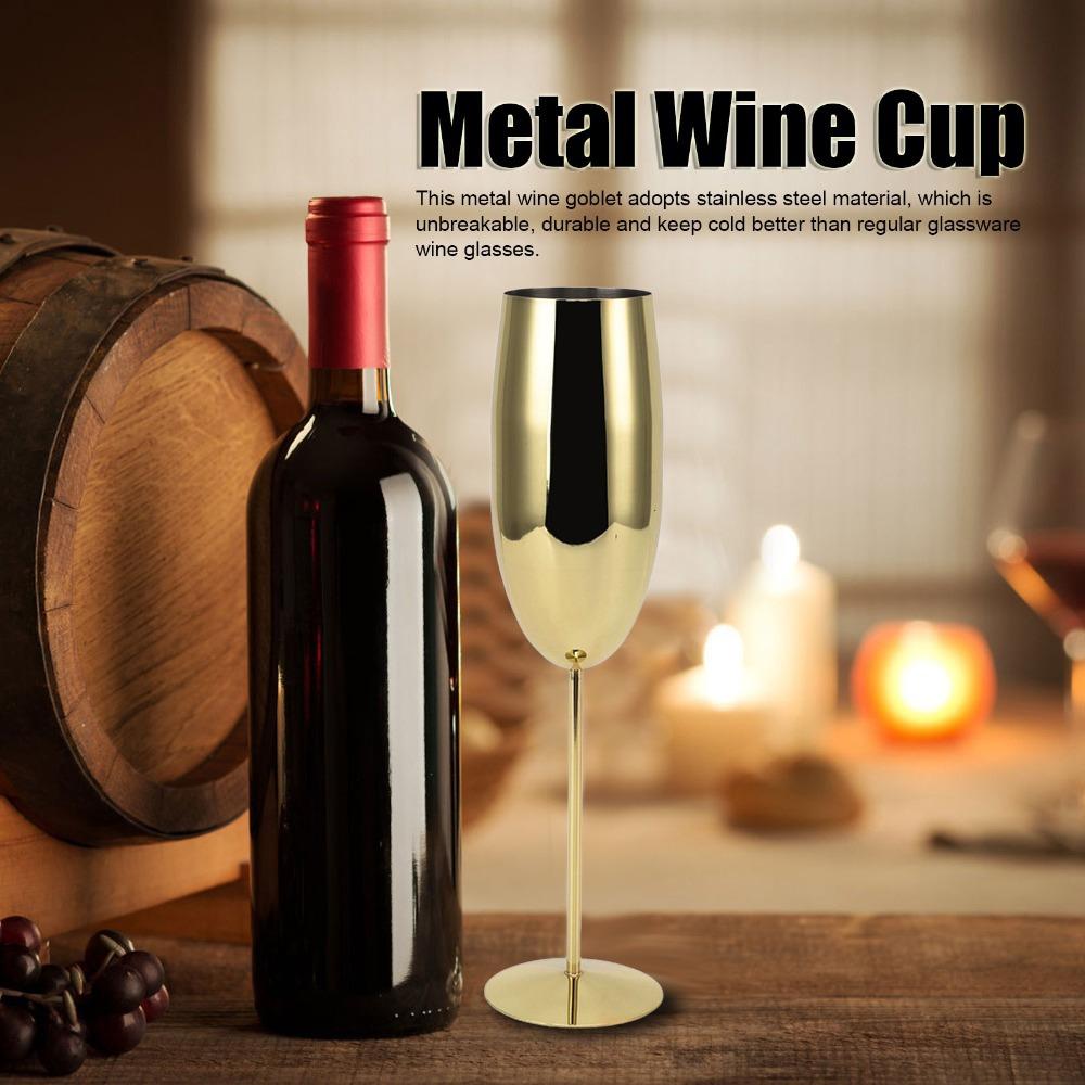 260ml Metal Wine Goblet Unbreakable Champagne Glasses Gifts Goblet Bride Groom
260ml Metal Wine Goblet Unbreakable Champagne Glasses Gifts Goblet Bride Groom