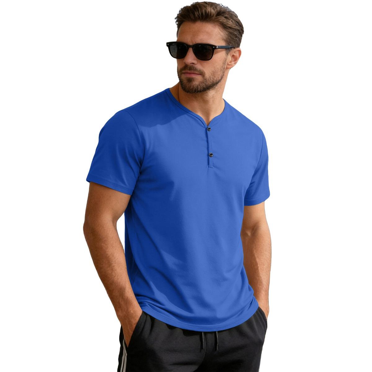 Men s European-style Solid-color V-neck Breathable and Sweat-absorbing Casual Sports T-shirt, Fashionable Short-sleeved T-shirt 3XL синій
Men s European-style Solid-color V-neck Breathable and Sweat-absorbing Casual Sports T-shirt, Fashionable Short-sleeved T-shirt 3XL синій
