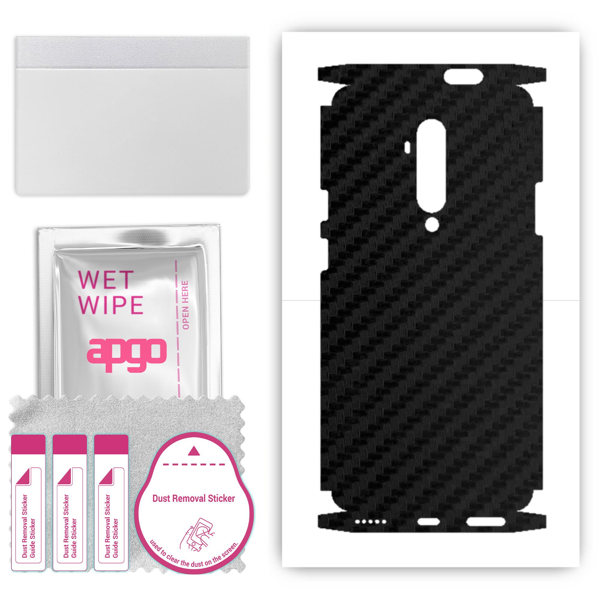 apgo Protective Skin Sticker for the back+sides compatible with OnePlus 7T Pro, Full Wrap Film, Foil, Vinyl - Pattern Carbon Black
apgo Protective Skin Sticker for the back+sides compatible with OnePlus 7T Pro, Full Wrap Film, Foil, Vinyl - Pattern Carbon Black