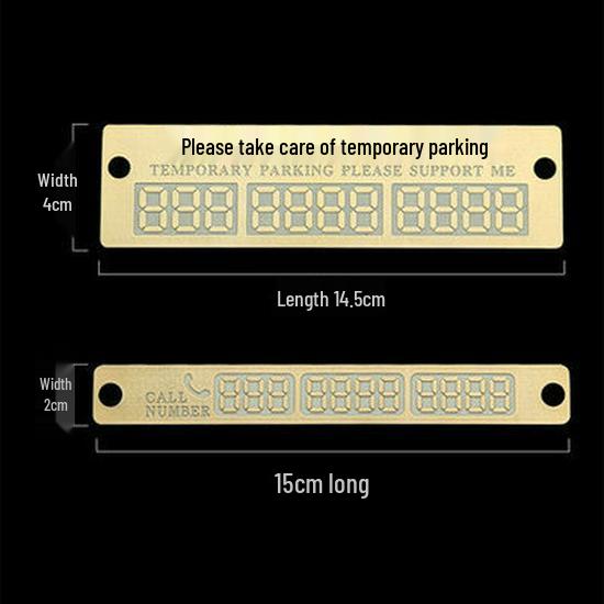 Luminous Car Parking Number Display Sign - Large Size Small (Gold)
Luminous Car Parking Number Display Sign - Large Size Small (Gold)
