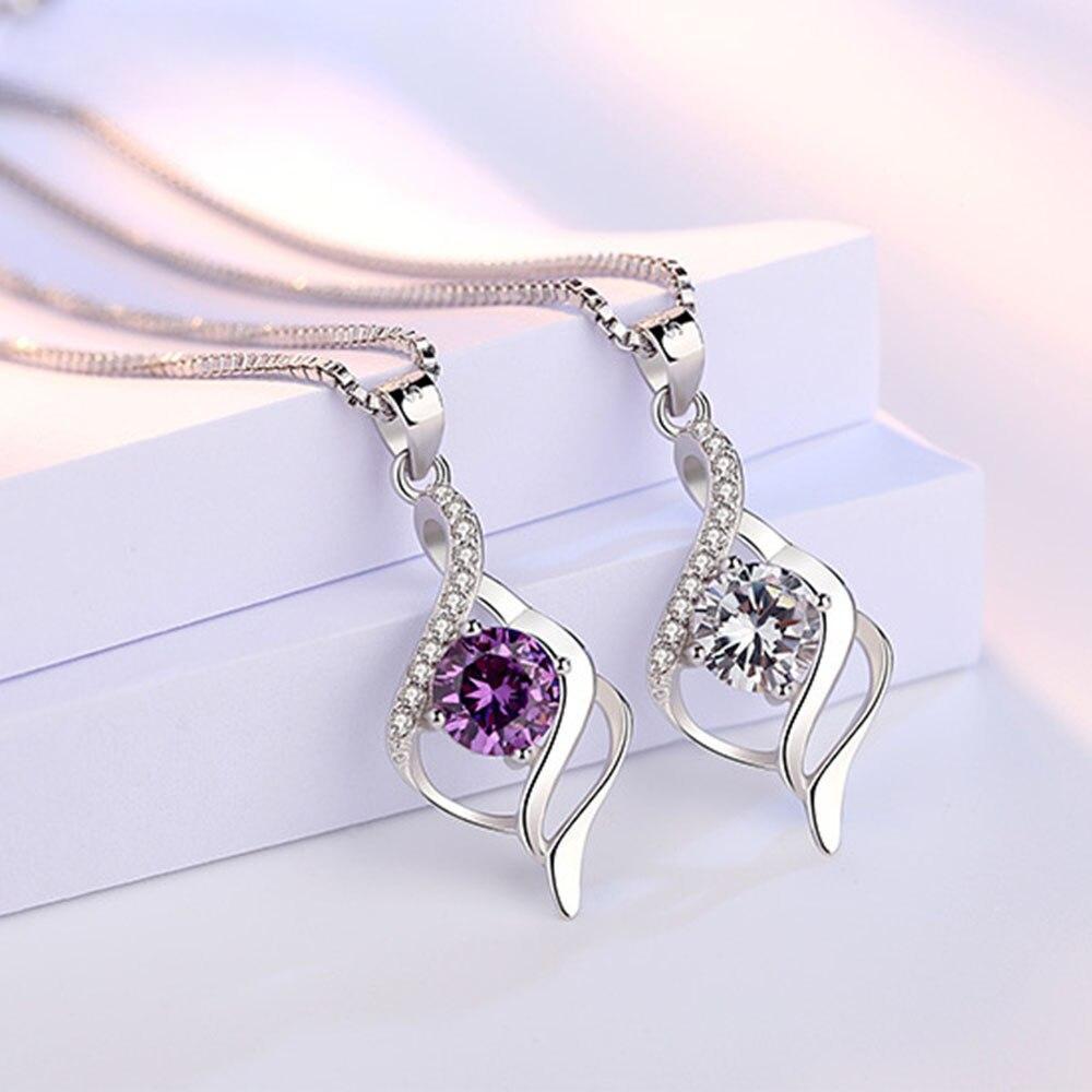 Новые женские ожерелья из стерлингового серебра 925 пробы, элегантная подвеска в форме сердца, высококачественная цепочка для ключей с цирконием, длина 45 см
Новые женские ожерелья из стерлингового серебра 925 пробы, элегантная подвеска в форме сердца, высококачественная цепочка для ключей с цирконием, длина 45 см