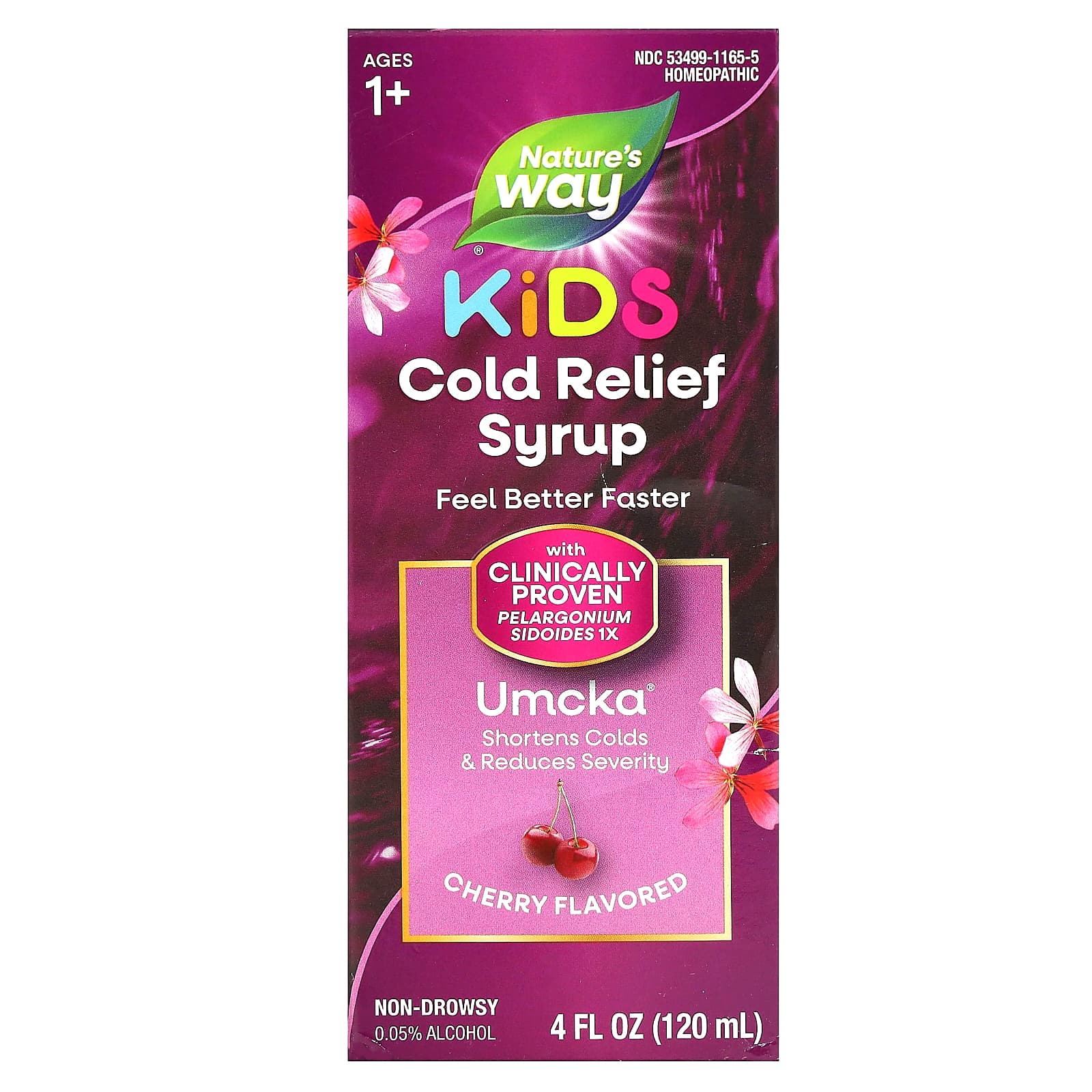 Nature S Way, Umcka, Children s Cold Relief Syrup, Ages 1+, Cherry Flavor, 120 Ml (4 Fl Oz)
Nature S Way, Umcka, Children s Cold Relief Syrup, Ages 1+, Cherry Flavor, 120 Ml (4 Fl Oz)