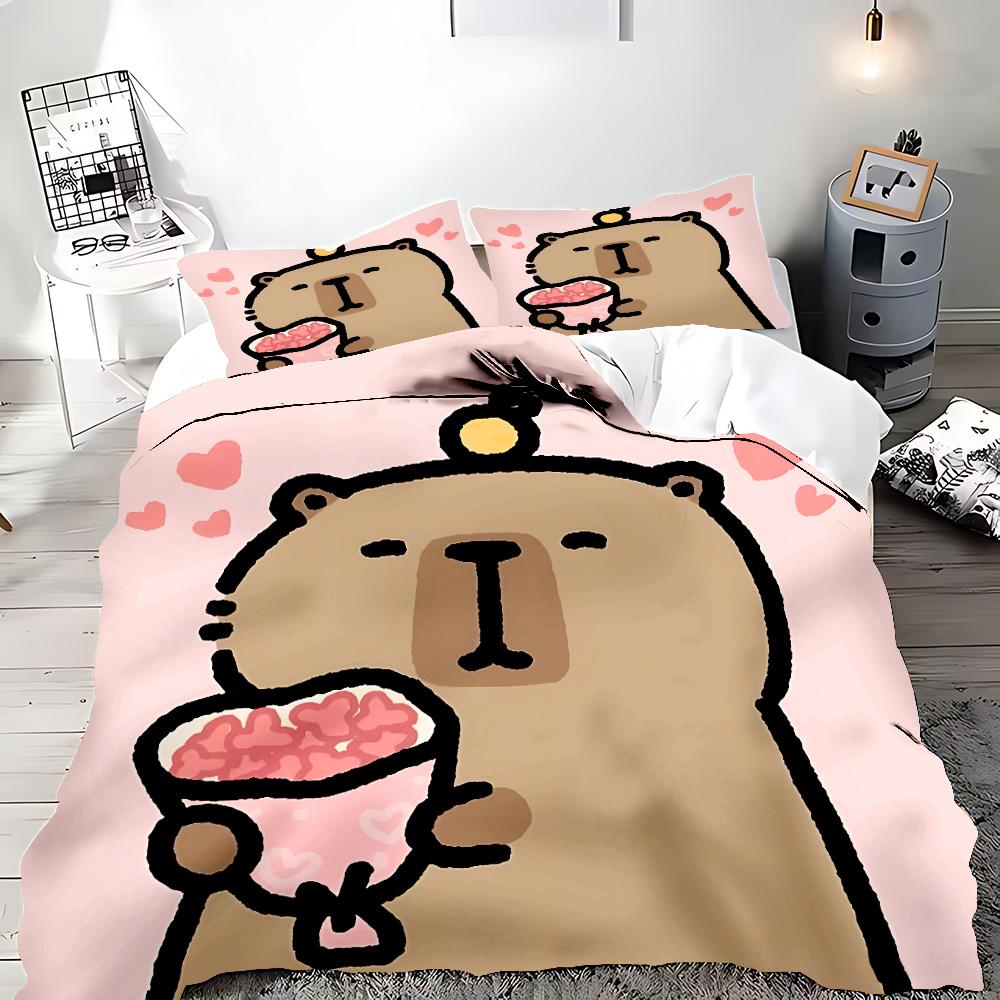 Милый мультяшный капибара пододеяльник наволочка постельное белье набор взрослый мальчик девочка украшение спальни детский подарок односпальный двуспальный большой размер EU Single(135x200cm)
Милый мультяшный капибара пододеяльник наволочка постельное белье набор взрослый мальчик девочка украшение спальни детский подарок односпальный двуспальный большой размер EU Single(135x200cm)