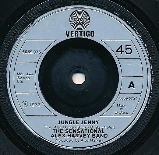 7inch Record SENSATIONAL ALEX HARVEY BAND - Jungle Jenny 6059075 Vertigo 1973 UK Rock Used
7inch Record SENSATIONAL ALEX HARVEY BAND - Jungle Jenny 6059075 Vertigo 1973 UK Rock Used