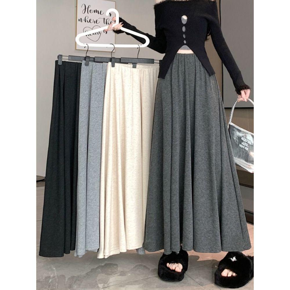 Gray A-line Elastic Waist Midi Skirt - Women s Slimming, Versatile & Flattering for Autumn/Winter One Size
Gray A-line Elastic Waist Midi Skirt - Women s Slimming, Versatile & Flattering for Autumn/Winter One Size