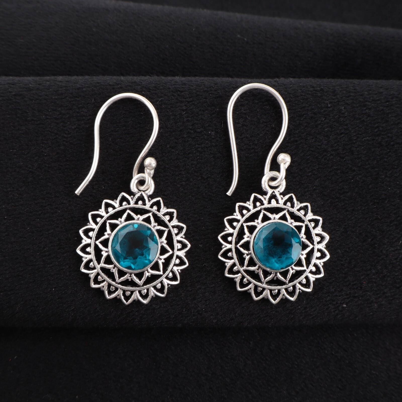 Apatite Gemstone 925 Sterling Silver Jewelry Handmade Drop/Dangle Earrings 1.57 CE-19-9
Apatite Gemstone 925 Sterling Silver Jewelry Handmade Drop/Dangle Earrings 1.57 CE-19-9