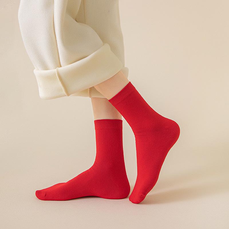 Женские красные хлопковые носки средней длины «Год Змеи» на осень/зиму — длинные красные свадебные носки с дизайном «Семь звезд». One Size
Женские красные хлопковые носки средней длины «Год Змеи» на осень/зиму — длинные красные свадебные носки с дизайном «Семь звезд». One Size