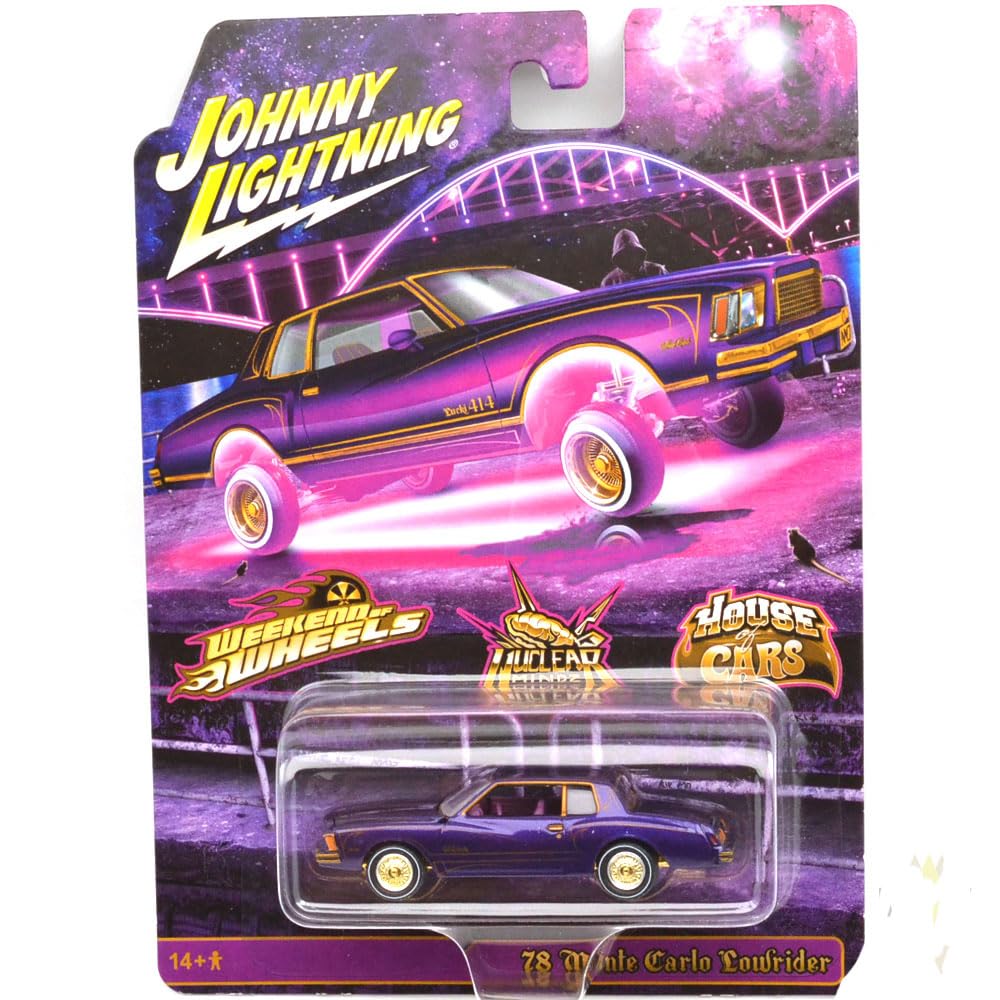 JOHNNY LIGHTNING Scale Weekend of Wheels Limited Edition 1978 Chevrolet Monte Carlo JLCP7435 1/64 Lowrider,
JOHNNY LIGHTNING Scale Weekend of Wheels Limited Edition 1978 Chevrolet Monte Carlo JLCP7435 1/64 Lowrider,