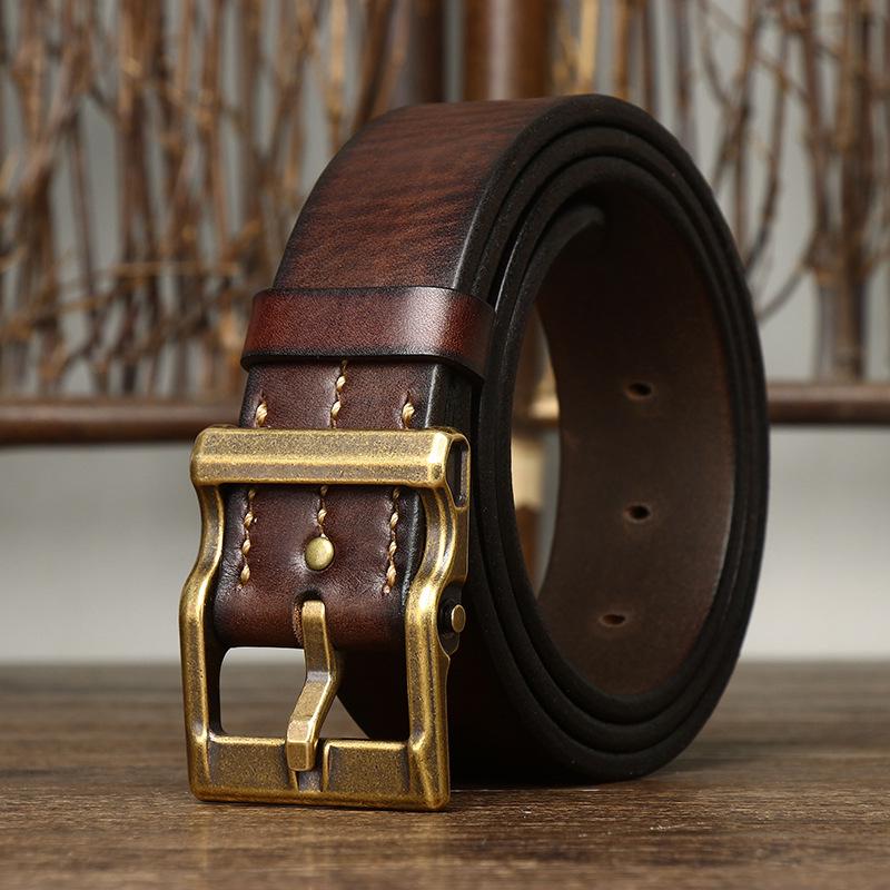Handmade Thick Top Grain Cowhide Belt - Men s Versatile Retro Leather Fashion 100cm
Handmade Thick Top Grain Cowhide Belt - Men s Versatile Retro Leather Fashion 100cm