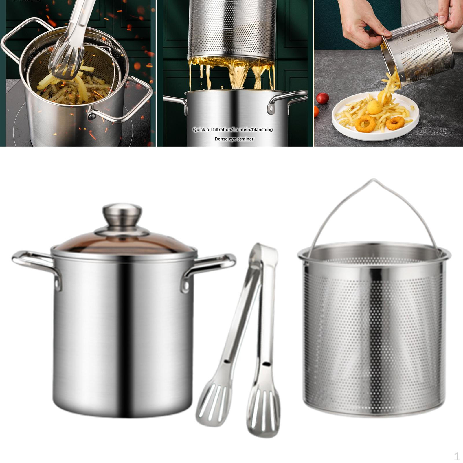 Каструля преміум-класу з нержавіючої сталі зі знімним ситечком - ідеально підходить для кип ятіння морепродуктів і глибокого приготування
Каструля преміум-класу з нержавіючої сталі зі знімним ситечком - ідеально підходить для кип ятіння морепродуктів і глибокого приготування