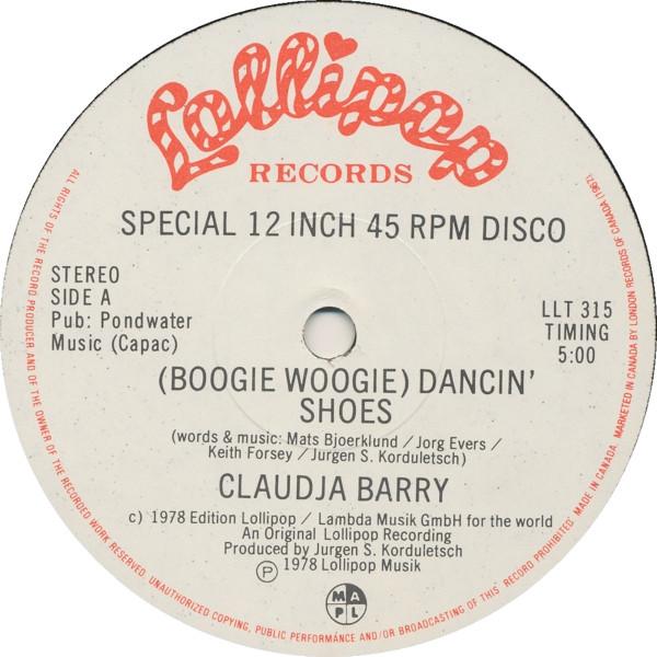 12inch Record CLAUDJA BARRY - (Boogie Woogie) Dancin Shoes / I W LLT315 Lollipop Record 1978 Canada Dance & Electronica Used
12inch Record CLAUDJA BARRY - (Boogie Woogie) Dancin Shoes / I W LLT315 Lollipop Record 1978 Canada Dance & Electronica Used