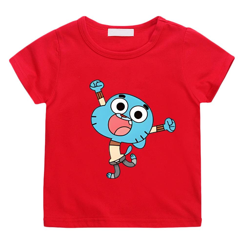 Summer Cartoon Print TEE The Wonderfully Weird World Gumball 100%Cotton Boys/girls TOPS Manga O-neck Tee-shirt Funny T-shirt Anime T-shirt summer Tops 100 красный
Summer Cartoon Print TEE The Wonderfully Weird World Gumball 100%Cotton Boys/girls TOPS Manga O-neck Tee-shirt Funny T-shirt Anime T-shirt summer Tops 100 красный