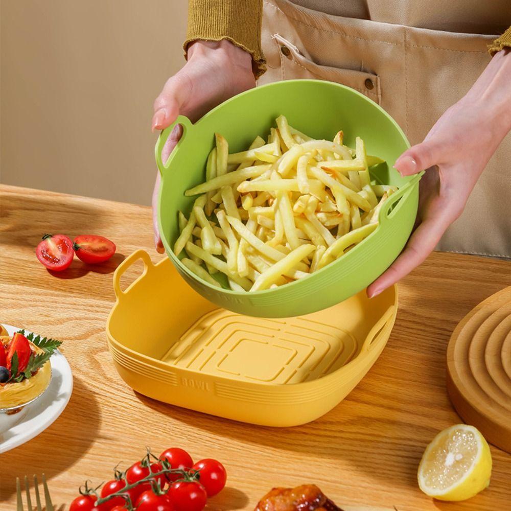 Kitchen Round Silicone Microwave Oven Baking Plate Oven Accessories Fruit Salad Bowl Air Fryer Bowl Yellow-Round
Kitchen Round Silicone Microwave Oven Baking Plate Oven Accessories Fruit Salad Bowl Air Fryer Bowl Yellow-Round