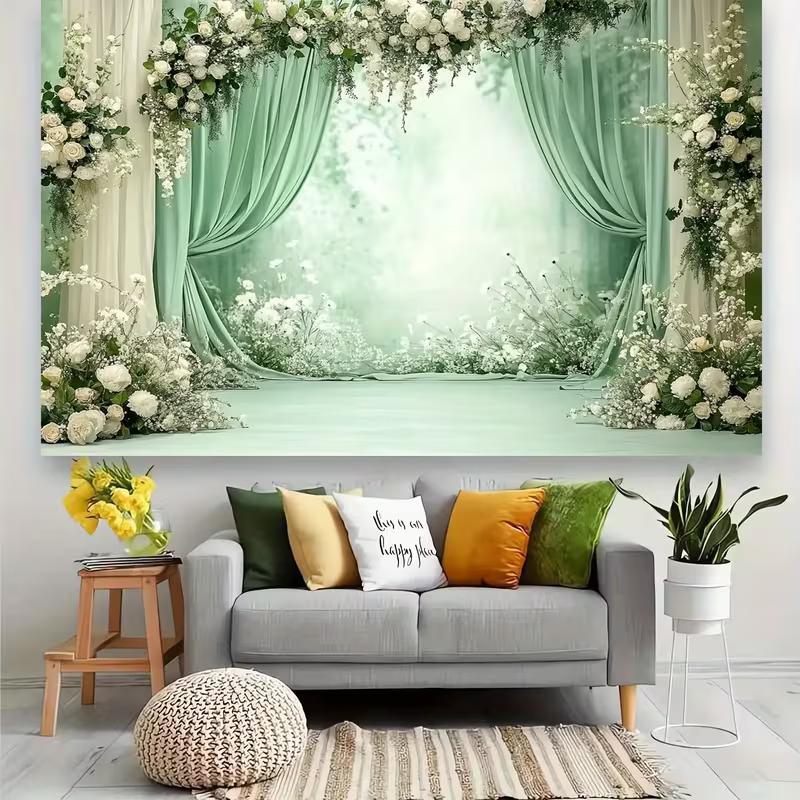 2D Flat Printing Mint Green Draped Curtain Backdrop for Bridal Shower & Engagement Photoshoot 47.2x31.5inch/120*80cm
2D Flat Printing Mint Green Draped Curtain Backdrop for Bridal Shower & Engagement Photoshoot 47.2x31.5inch/120*80cm