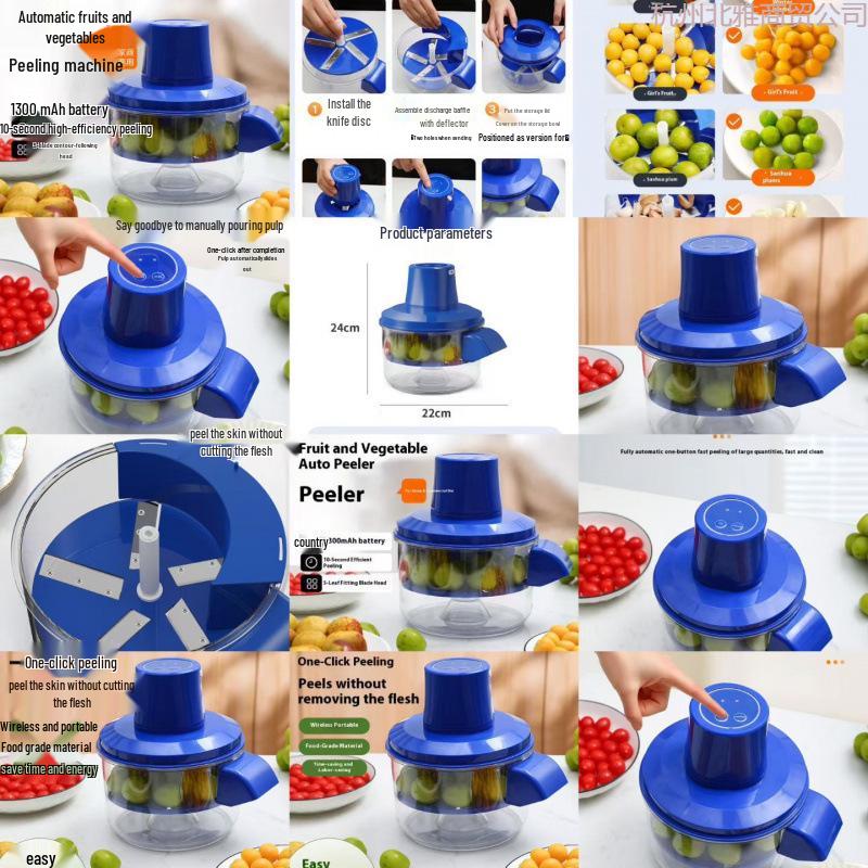 Automated Electric Peeler for Grapes and Garlic Upgraded Eco-friendly Material
Automated Electric Peeler for Grapes and Garlic Upgraded Eco-friendly Material