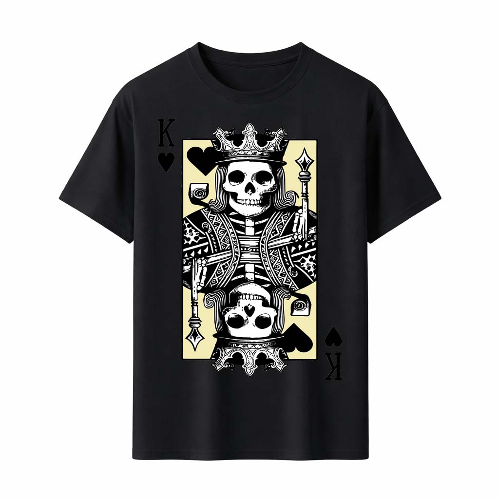 King Skeleton Playing Card T-Shirt Men Women Gothic Punk Crown Skull Graphic Tee Vintage Streetwear Fashion Summer Top - Men ... 5XL різнокольоровий
King Skeleton Playing Card T-Shirt Men Women Gothic Punk Crown Skull Graphic Tee Vintage Streetwear Fashion Summer Top - Men ... 5XL різнокольоровий
