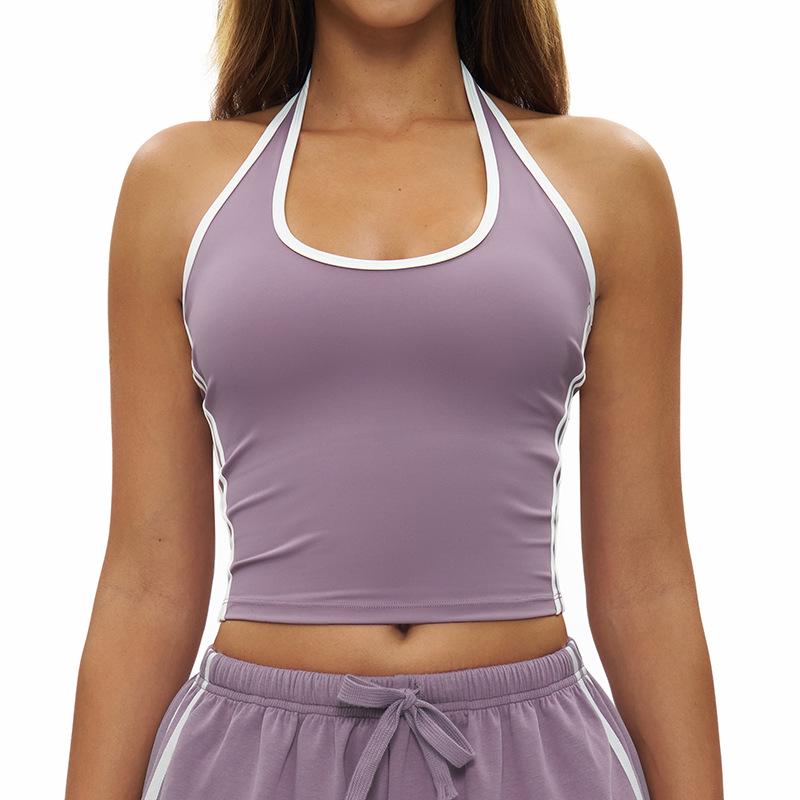 Contrasting Color Cross-Neck Yoga Tank Top with Stylish Back Design for Outdoor Fitness Large
Contrasting Color Cross-Neck Yoga Tank Top with Stylish Back Design for Outdoor Fitness Large