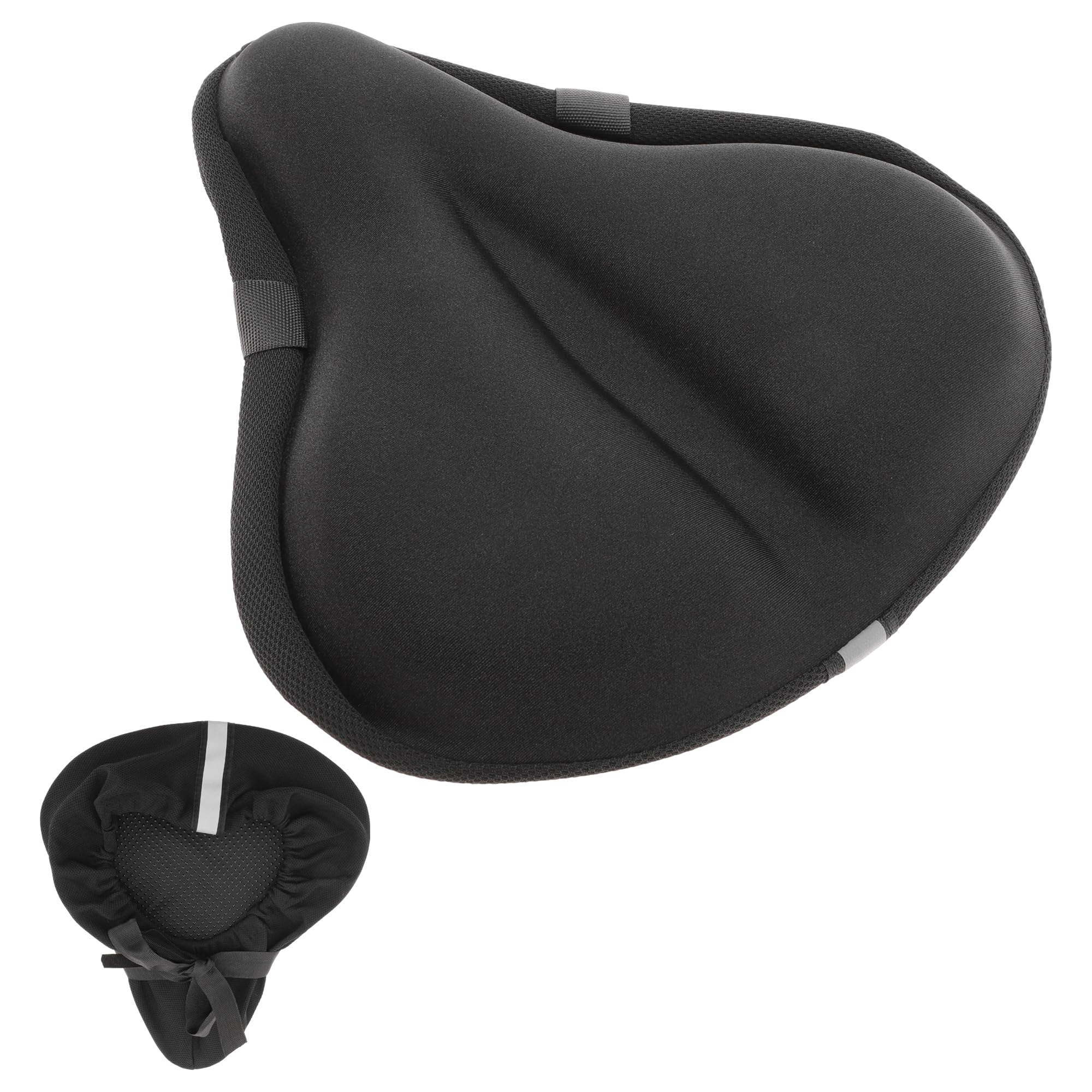 BULLSPANN Bicycle Saddle Saddle Cover Super Comfortable to Shock Compatible with a Wide Range of Wide Seat with Reflective Mama Exercise Black 
BULLSPANN Bicycle Saddle Saddle Cover Super Comfortable to Shock Compatible with a Wide Range of Wide Seat with Reflective Mama Exercise Black