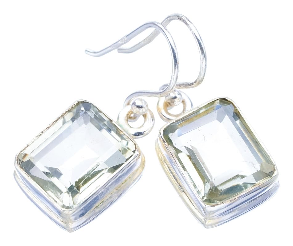 StarGems® Natural Green Amethyst Handmade 925 Sterling Silver Earrings 1.25 F5801
StarGems® Natural Green Amethyst Handmade 925 Sterling Silver Earrings 1.25 F5801