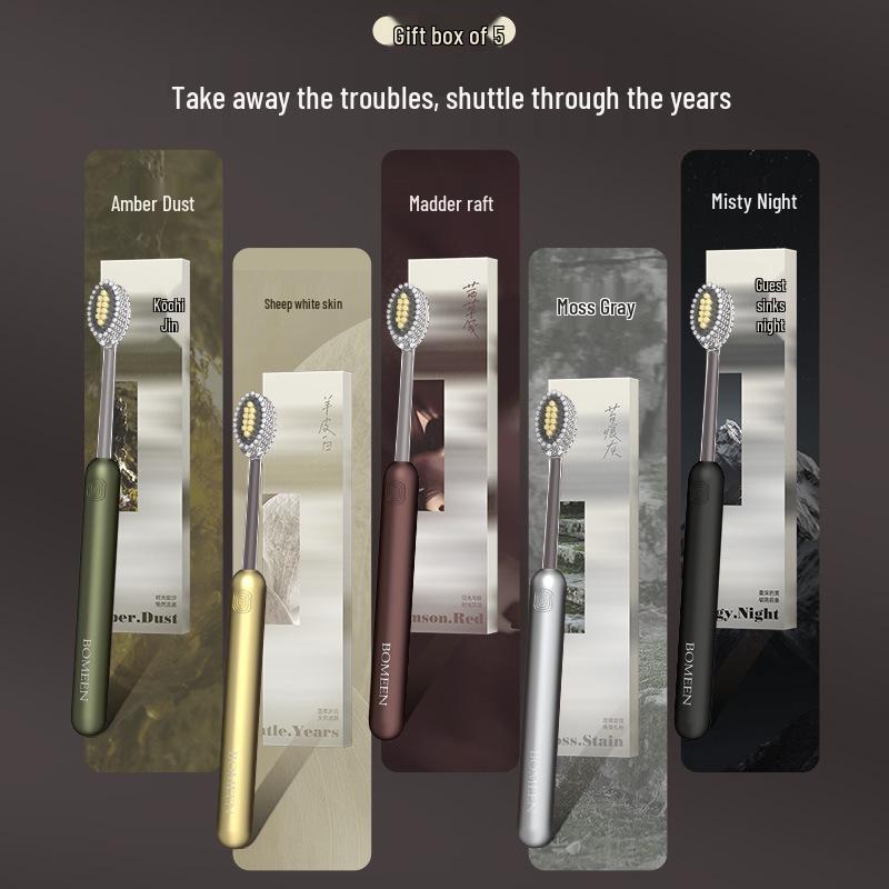 BOMEEN Olive Head Toothbrush with Spiral Elastic Soft Bristles for Premium Gum Protection, Ideal for Adults and Guest Use.
BOMEEN Olive Head Toothbrush with Spiral Elastic Soft Bristles for Premium Gum Protection, Ideal for Adults and Guest Use.