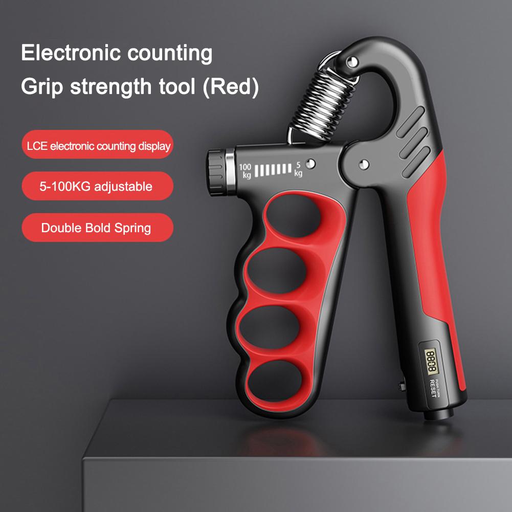 Electronic Counting Hand Grips 5-120KG Adjuatable Grip Strength Trainer Wrist Expander Fitness Gym Finger Exerciser Hand Gripper
Electronic Counting Hand Grips 5-120KG Adjuatable Grip Strength Trainer Wrist Expander Fitness Gym Finger Exerciser Hand Gripper