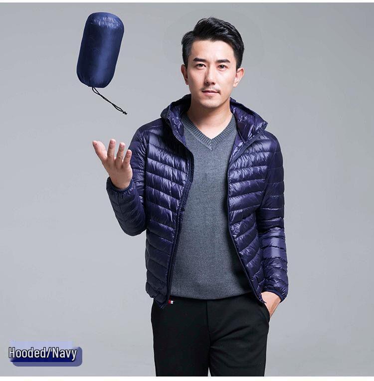 Мужская легкая зимняя куртка с капюшоном на белом утином пуху - Теплое уличное альпинистское пальто M
Мужская легкая зимняя куртка с капюшоном на белом утином пуху - Теплое уличное альпинистское пальто M