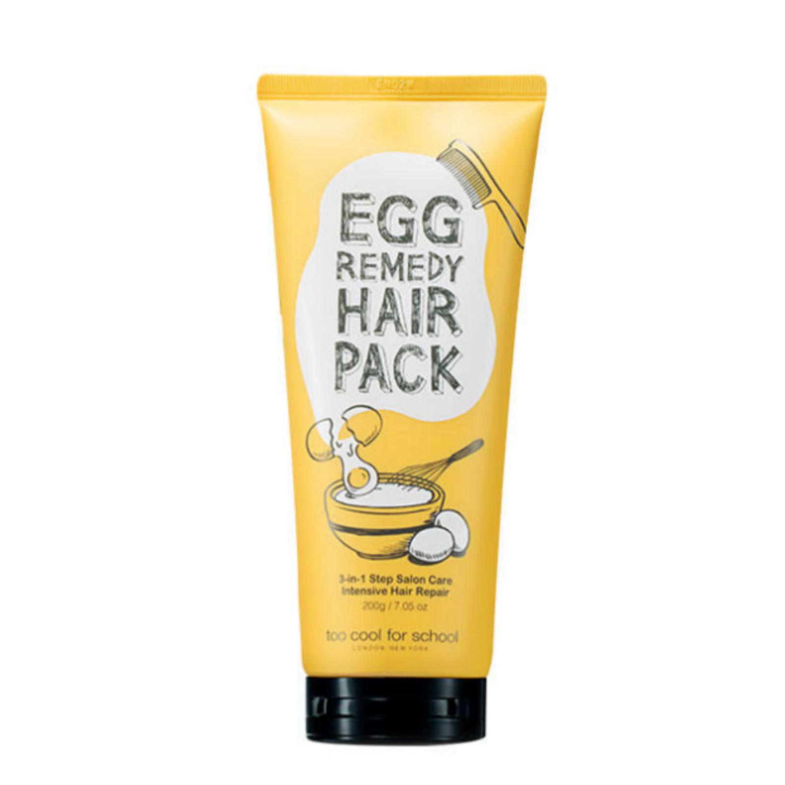TOO COOL FOR SCHOOL Egg Remedy Hair Pack 200g / Hair Care Treatment
TOO COOL FOR SCHOOL Egg Remedy Hair Pack 200g / Hair Care Treatment