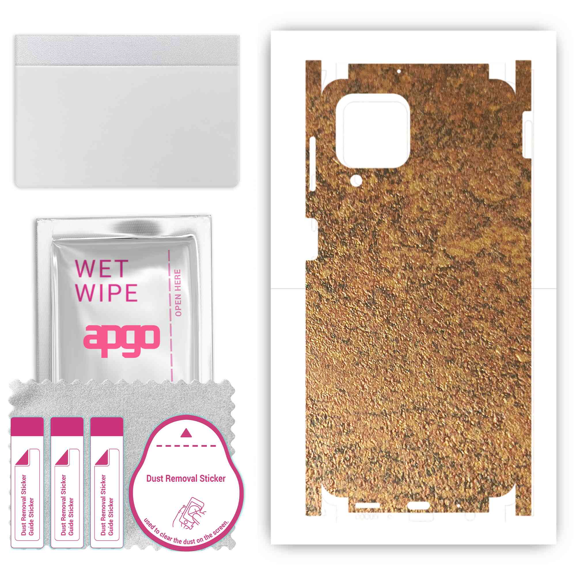 apgo Protective Skin Sticker for the back+sides compatible with Samsung Galaxy M53 5G, Full Wrap Film, Foil, Vinyl - Pattern Rusty Copper
apgo Protective Skin Sticker for the back+sides compatible with Samsung Galaxy M53 5G, Full Wrap Film, Foil, Vinyl - Pattern Rusty Copper