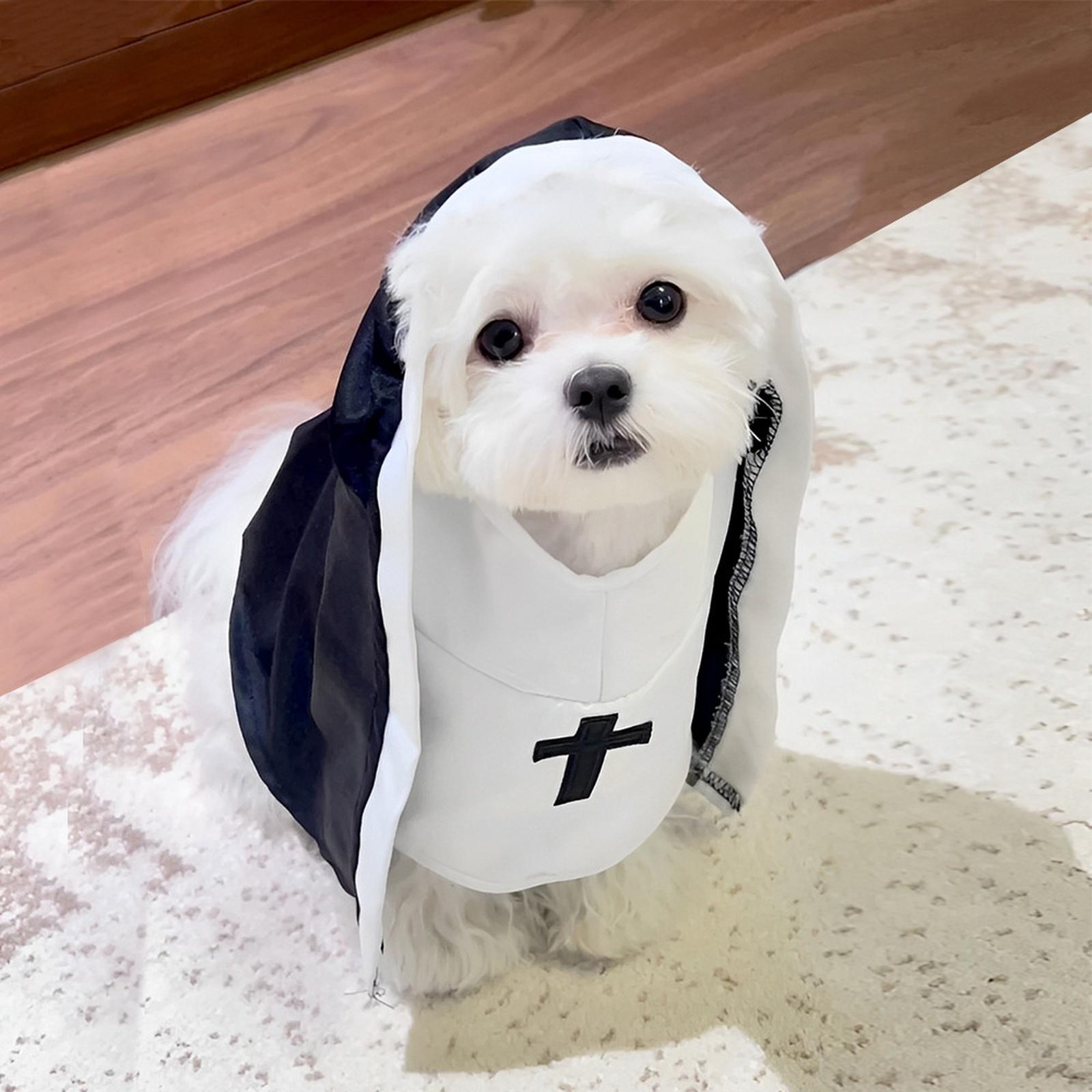 Funny Nun Costume Cosplay Dress for Cats Dogs Small Medium Pet Photo Props M чёрный
Funny Nun Costume Cosplay Dress for Cats Dogs Small Medium Pet Photo Props M чёрный