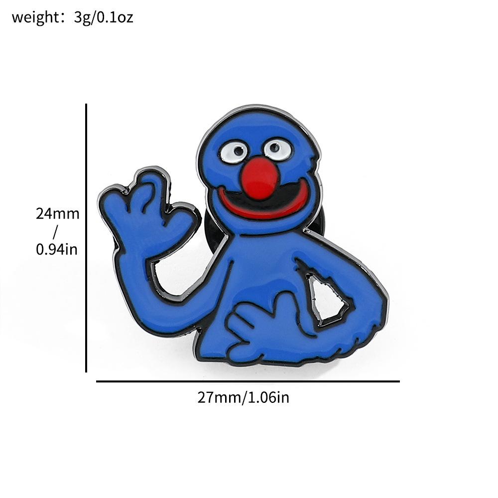 Cute Sesame Street Character Metal Badge Sesame Street Elmo Big Bird Cookie Monster Brooch
Cute Sesame Street Character Metal Badge Sesame Street Elmo Big Bird Cookie Monster Brooch