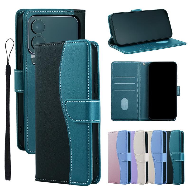 Stylish Color Block Leather Flip Case for iPhone 17/16/7/8 Pro 13 Pro Max чорний
Stylish Color Block Leather Flip Case for iPhone 17/16/7/8 Pro 13 Pro Max чорний