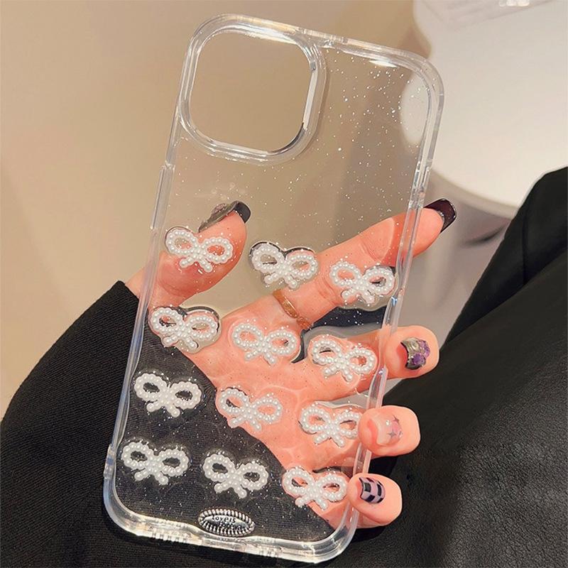 Wind Pearl Bow Mobile Phone Case Is Suitable For Iphone16Pro Transparent Silicone Soft Glitter Apple 17 Women S Models iPhone 7/8/SE 2020
Wind Pearl Bow Mobile Phone Case Is Suitable For Iphone16Pro Transparent Silicone Soft Glitter Apple 17 Women S Models iPhone 7/8/SE 2020
