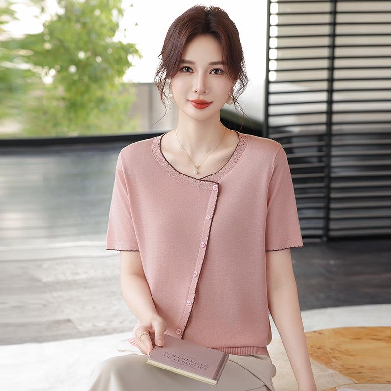 Stylish Summer Ice Silk Short Sleeve T-shirt for Middle-aged Women 4XL (recommended 135-150 jin) розовый
Stylish Summer Ice Silk Short Sleeve T-shirt for Middle-aged Women 4XL (recommended 135-150 jin) розовый