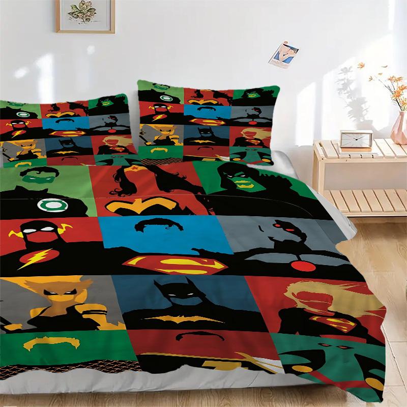 3pcs Superhero Duvet Cover Set, 1 Duvet Cover + 2 Pillowcases (No Insert), High-Definition Print for All Seasons,Durable yy251103076 135x200cm
3pcs Superhero Duvet Cover Set, 1 Duvet Cover + 2 Pillowcases (No Insert), High-Definition Print for All Seasons,Durable yy251103076 135x200cm