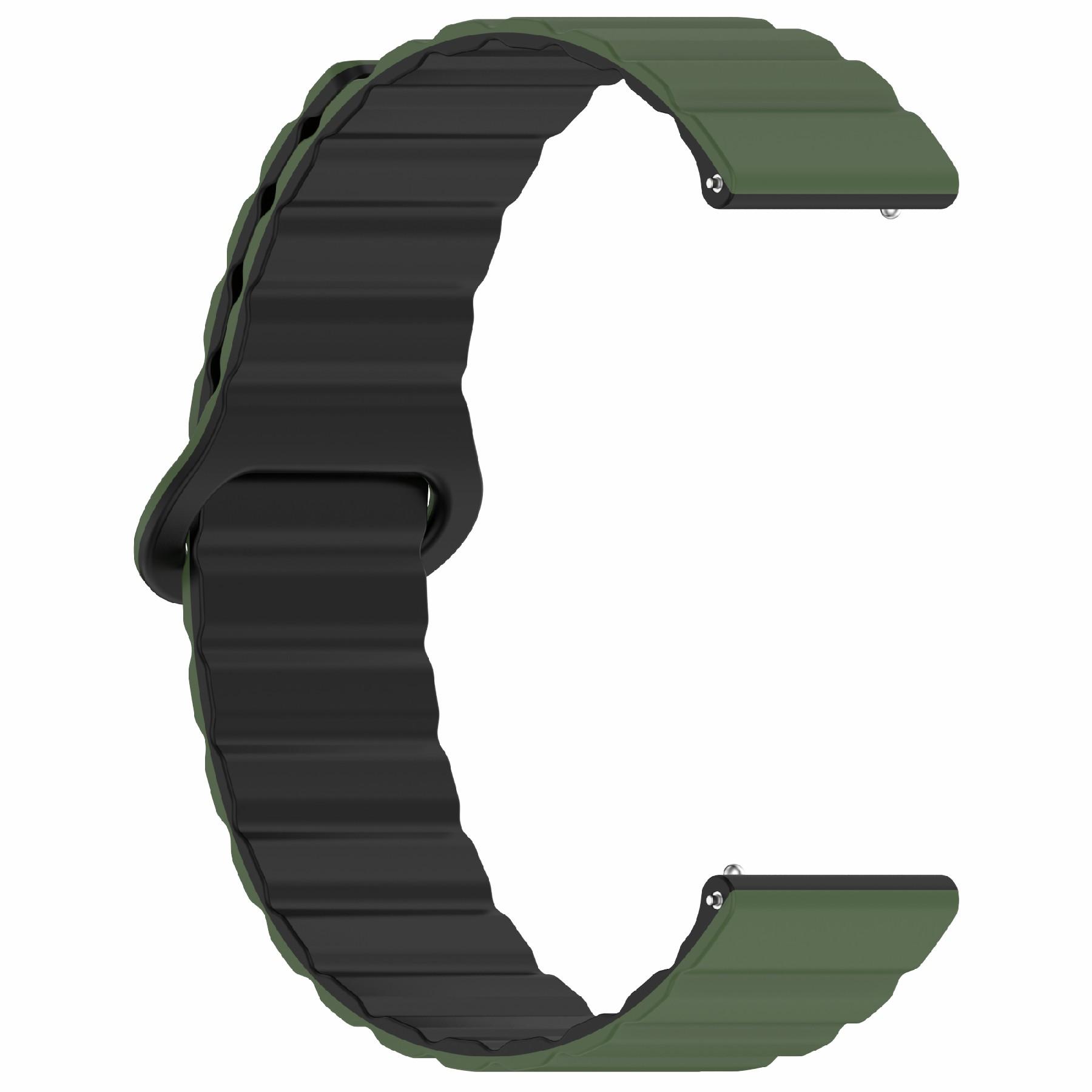 For Garmin Vivoactive 5 Magnetic Silicone Watch Band 20mm Adjustable Replacement Strap Army Green+Black
For Garmin Vivoactive 5 Magnetic Silicone Watch Band 20mm Adjustable Replacement Strap Army Green+Black
