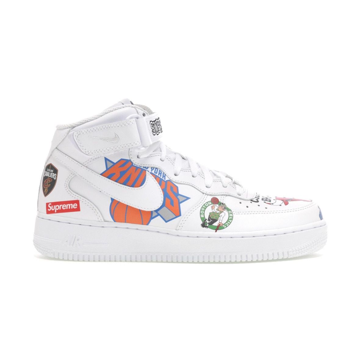 Белые кроссовки унисекс Nike Supreme x NBA x Air Force 1 Mid 07 AQ8017-100 
Белые кроссовки унисекс Nike Supreme x NBA x Air Force 1 Mid 07 AQ8017-100