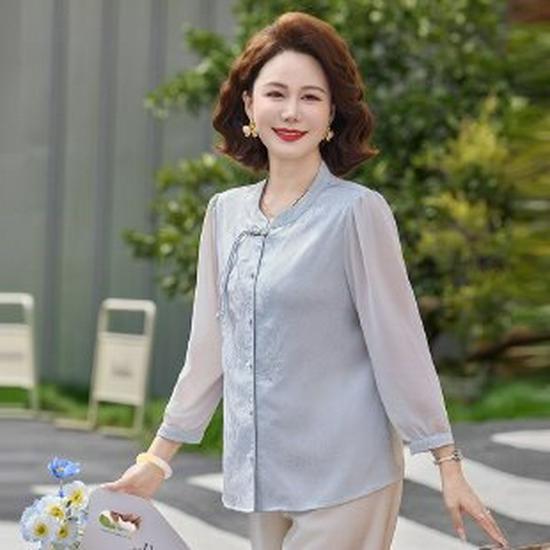 Chiffon Shirt for Middle-Aged Women, Seven-Sleeve Plus Size, 2026 Summer Collection XL синий
Chiffon Shirt for Middle-Aged Women, Seven-Sleeve Plus Size, 2026 Summer Collection XL синий
