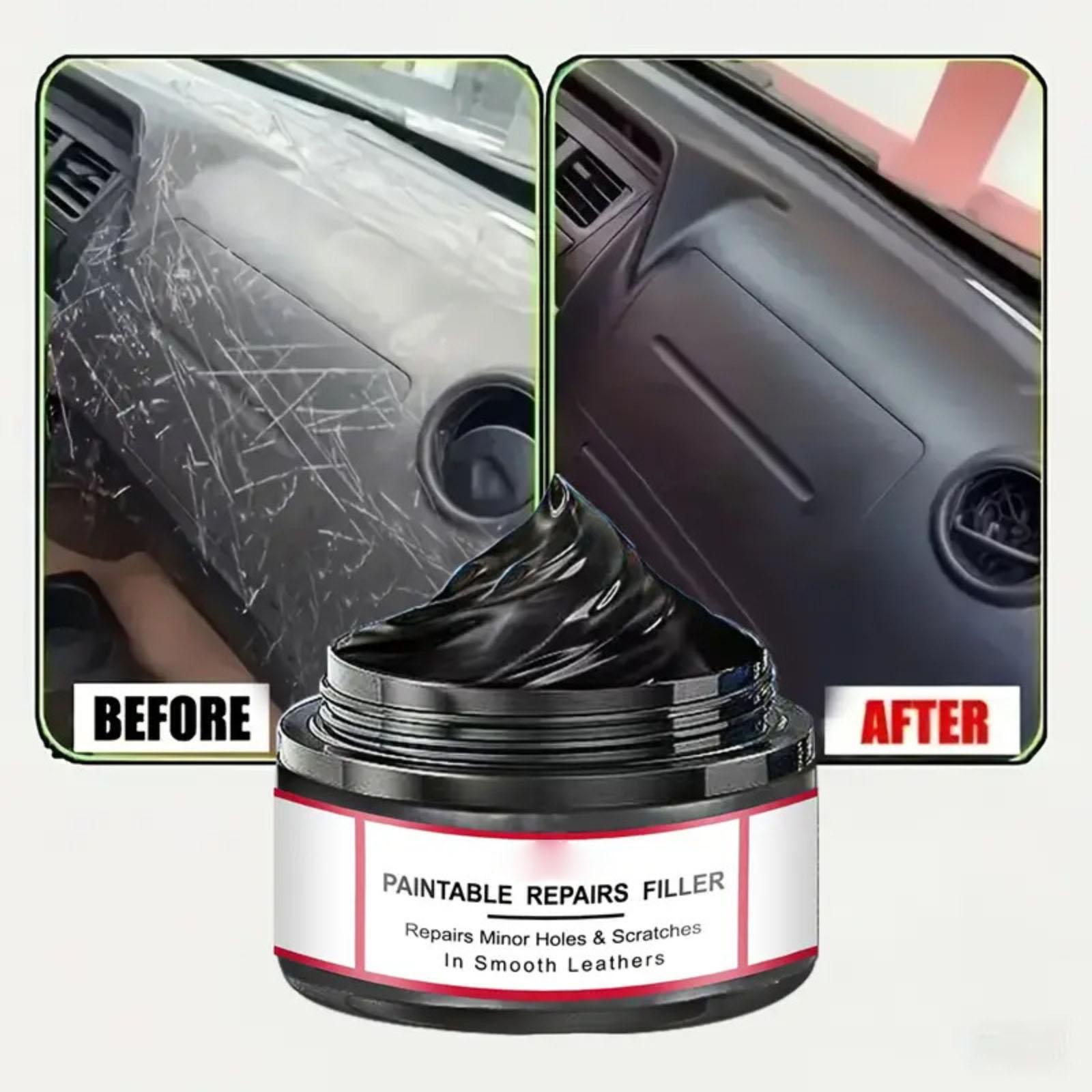 Leather Repair Paste for Car Interiors Paintable Filler for Minor Holes and Scratches Repair Kit with Applicator Sponge for Smooth Leather Surfaces One Size
Leather Repair Paste for Car Interiors Paintable Filler for Minor Holes and Scratches Repair Kit with Applicator Sponge for Smooth Leather Surfaces One Size