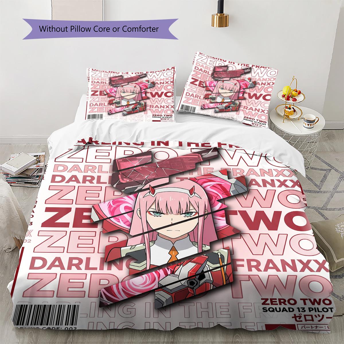 Darling in the Franxx Pattern Bedding Quilt Set Quilt Cover Pillowcase Home Decoration Birthday Gift (1 * duvet cover + 2 * pillowcase, without core) 135x200cm
Darling in the Franxx Pattern Bedding Quilt Set Quilt Cover Pillowcase Home Decoration Birthday Gift (1 * duvet cover + 2 * pillowcase, without core) 135x200cm