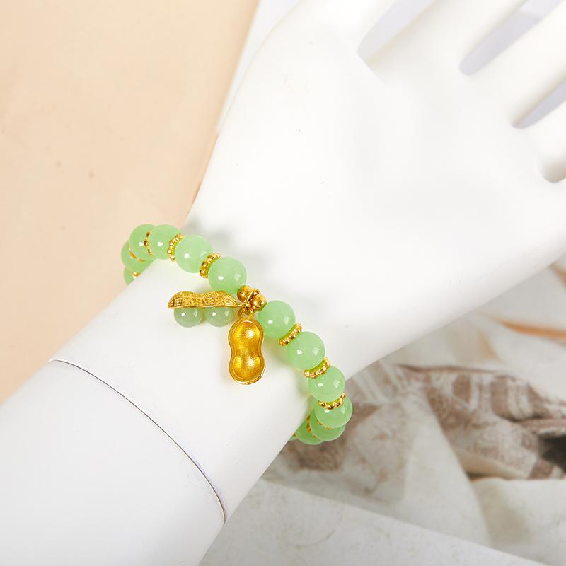 Винтажные имитационные браслеты из бисера Hetian Jade Подвесной браслет Ювелирные изделия
Винтажные имитационные браслеты из бисера Hetian Jade Подвесной браслет Ювелирные изделия