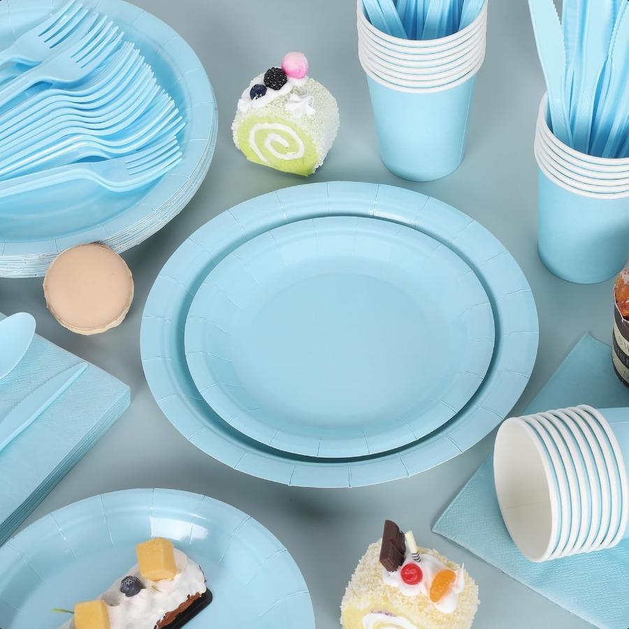169 штук Светло-голубые принадлежности для вечеринки Одноразовый набор посуды Включает тарелки и чашки Салфетки Пластиковые вилки Ножи Ложки Табл United States
169 штук Светло-голубые принадлежности для вечеринки Одноразовый набор посуды Включает тарелки и чашки Салфетки Пластиковые вилки Ножи Ложки Табл United States