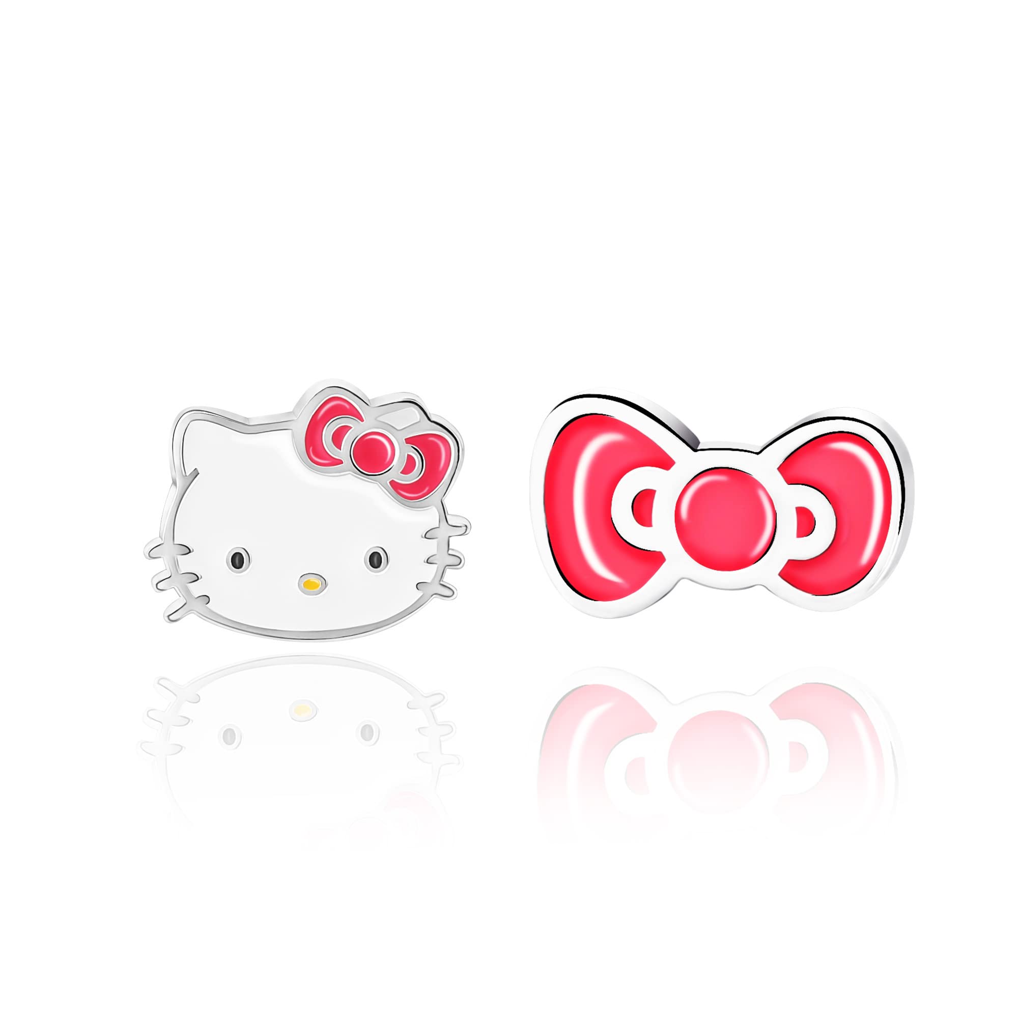 Серьги-гвоздики Hello Kitty Sanrio с серебряным покрытием и кристаллами для официально лицензированных Hello Kitty, стерлинговые, без драгоценных камней Серьги, Женщины, Ювелирные изделия. , серебро,
Серьги-гвоздики Hello Kitty Sanrio с серебряным покрытием и кристаллами для официально лицензированных Hello Kitty, стерлинговые, без драгоценных камней Серьги, Женщины, Ювелирные изделия. , серебро,