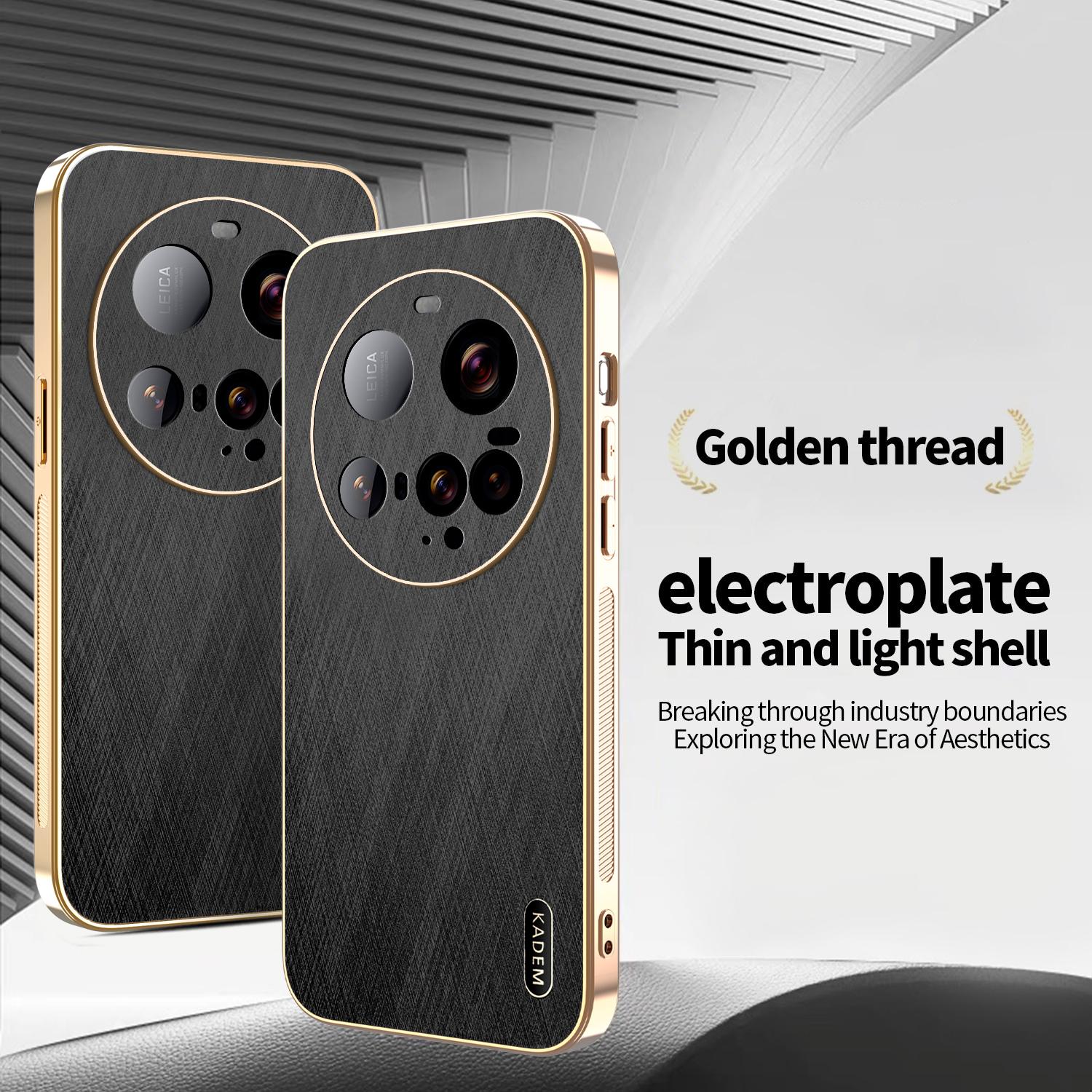 KADEM For Xiaomi 15 Ultra Case Electroplating Silk Texture PU+TPU Phone Back Cover Black
KADEM For Xiaomi 15 Ultra Case Electroplating Silk Texture PU+TPU Phone Back Cover Black