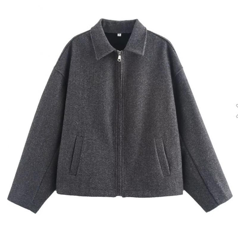 Европейская и американская женская ретро однотонная короткая куртка с лацканами Large темно-серого
Европейская и американская женская ретро однотонная короткая куртка с лацканами Large темно-серого