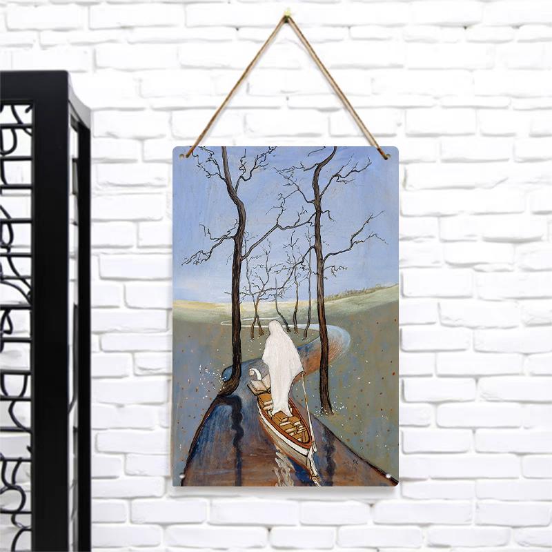Mysterious Riverside Lone Boat White Robe Figure Iron Painting Home Living Room Study Wall Art Decor 7.9x11.8In(20x30cm)
Mysterious Riverside Lone Boat White Robe Figure Iron Painting Home Living Room Study Wall Art Decor 7.9x11.8In(20x30cm)