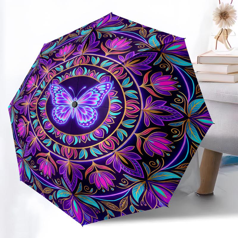 Purple Butterfly Mandala Printed Umbrella, Auto Open-Close 8-Rib Umbrella for Outdoor Adventures, Ideal Birthday Gift
Purple Butterfly Mandala Printed Umbrella, Auto Open-Close 8-Rib Umbrella for Outdoor Adventures, Ideal Birthday Gift
