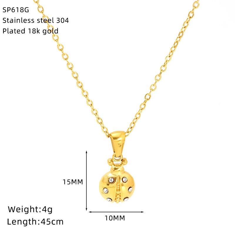 Винтажное ожерелье из нержавеющей стали с золотым покрытием в форме восьмиугольника с солнцем и луной, женская премиальная бижутерия